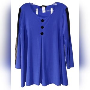 Yushi Jersey Top M Blue EUC